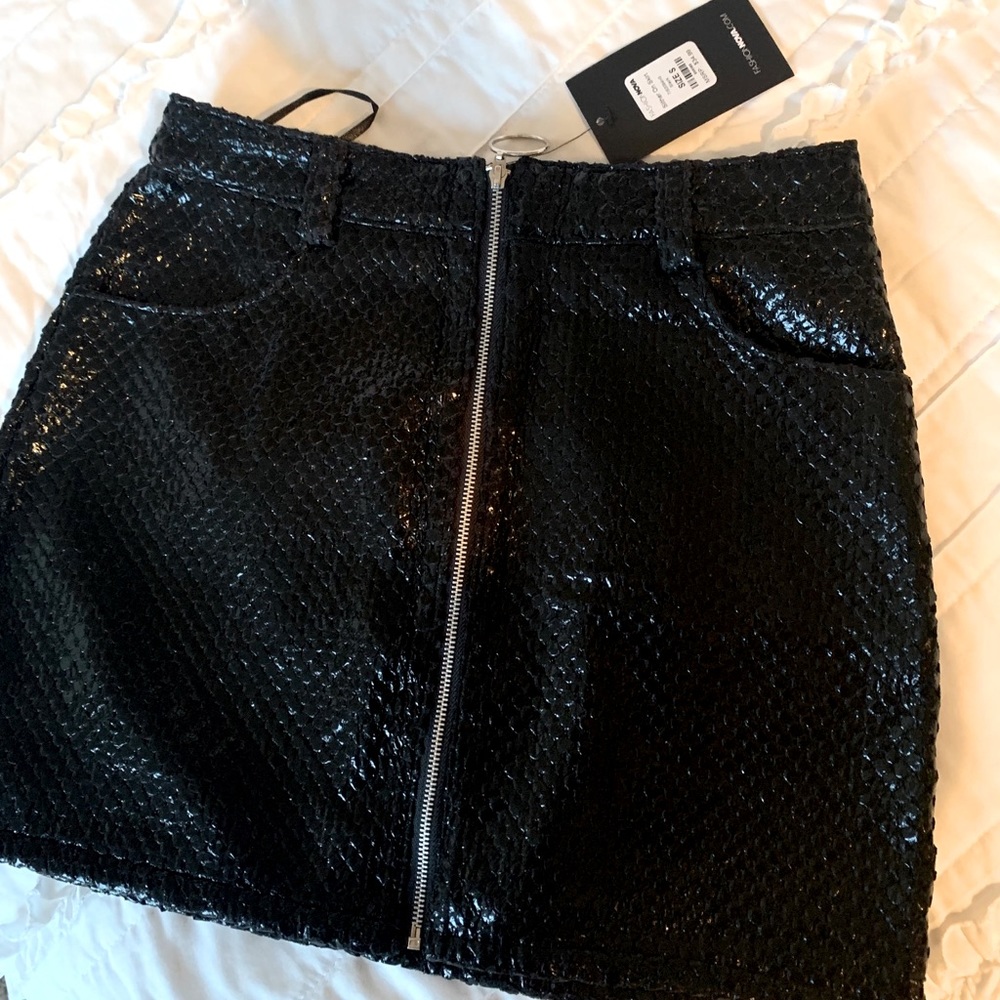 Croc Mini Skirt